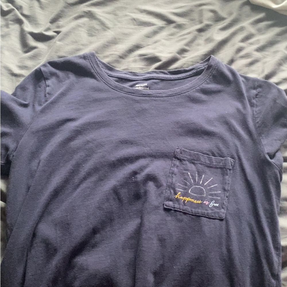 Old Navy Boyfriend Fit Tee in Dark Blue